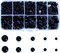850pcs Round Black Plastic Doll Eyes – Flatback Cabochon Buttons for Stuffed Animals, Amigurumis, Crochet Bears, and Crafts